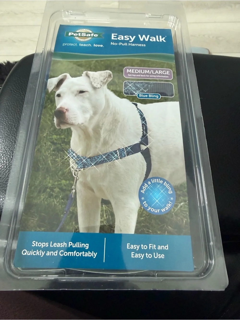 PetSafe Easy Walk No-Pull Dog Harness - Blue Bling